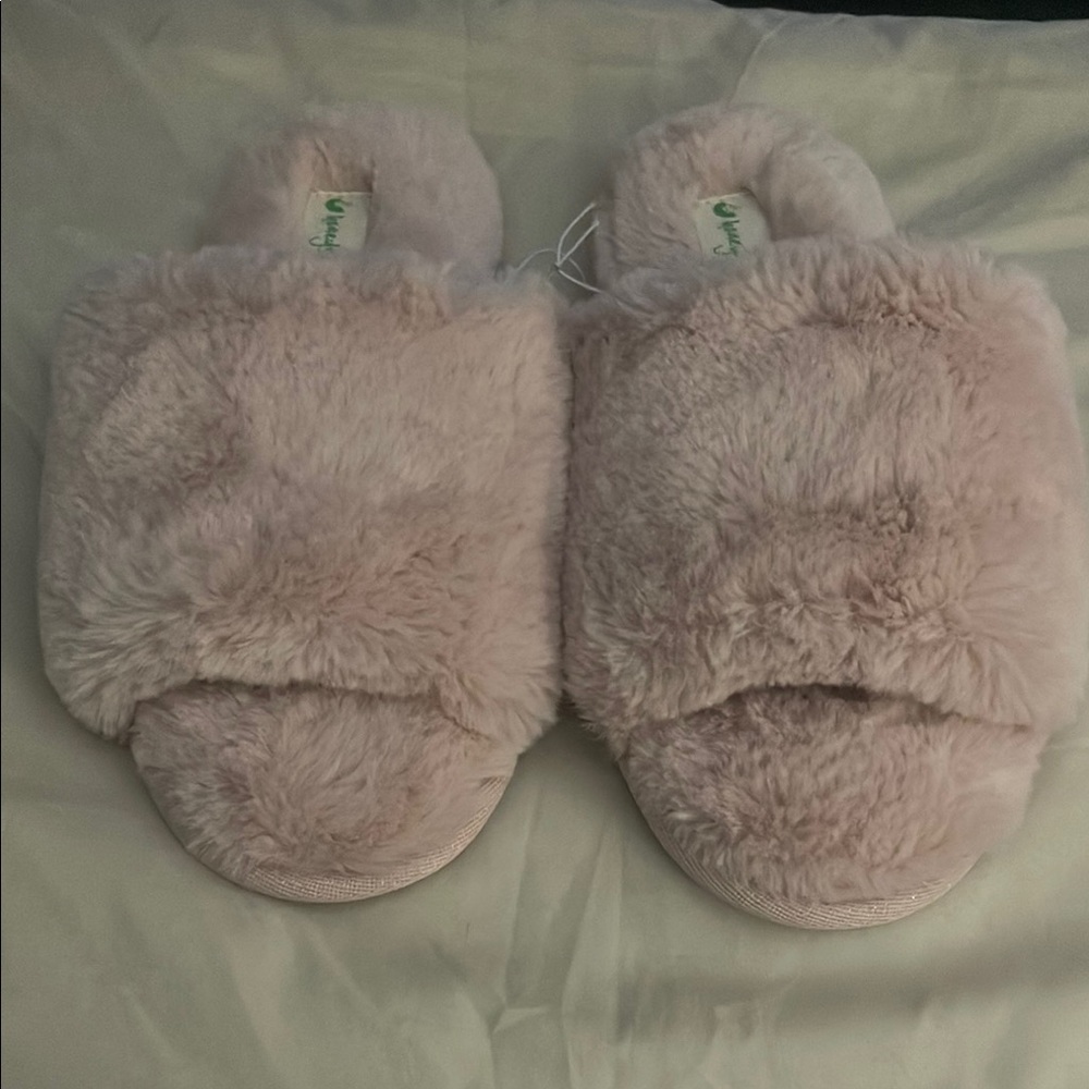 Fluffy Pink Slippers